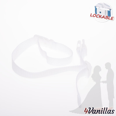 Lockable Pair of Straps for Bed - for bride or groom - 4Vanillas