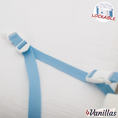 Lockable Pair of Straps for Bed - Midnight Rainbow - 4Vanillas