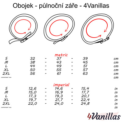Obojek - půlnoční záře - 4Vanillas