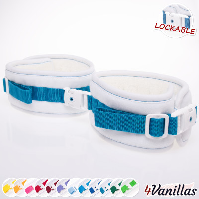 Lockable ThighCuffs - Innocent Rainbow - 4Vanillas