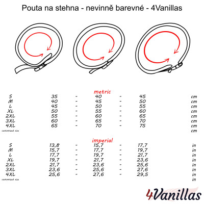 Pouta na stehna - nevinně barevné - 4Vanillas
