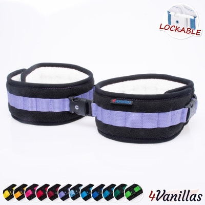 Lockable ThighCuffs - Midnight Rainbow - 4Vanillas