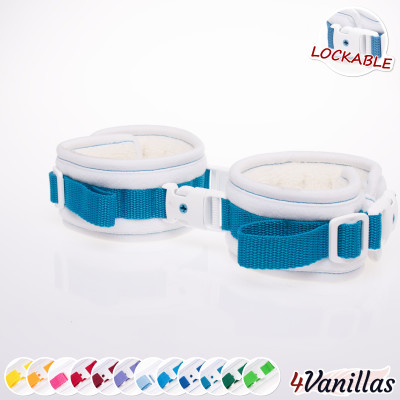 Lockable AnkleCuffs - Innocent Rainbow - 4Vanillas
