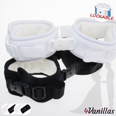 Lockable AnkleCuffs - for bride or groom - 4Vanillas