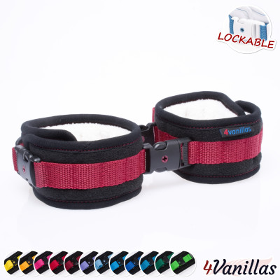 Lockable AnkleCuffs - Midnight Rainbow - 4Vanillas