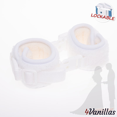 Lockable HandCuffs - for bride or groom - 4Vanillas