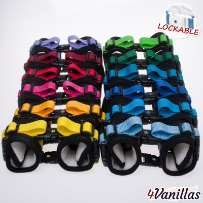 Lockable HandCuffs - Midnight Rainbow - 4Vanillas