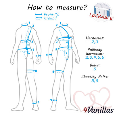 Lockable Chastity belt daily - for couples - 4Vanillas