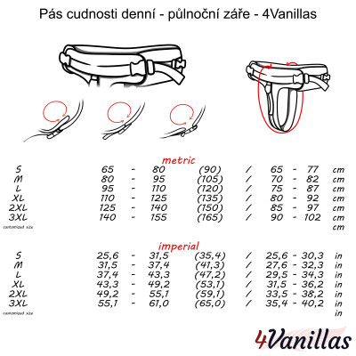 Lockable Chastity belt daily - Midnight Rainbow - 4Vanillas