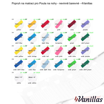 Lockable Mattress Strap for AnkleCuffs - Innocent Rainbow - 4Vanillas