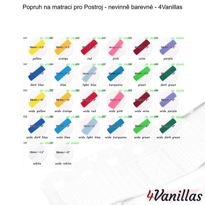 Lockable Mattress Strap for Harness (any) - Innocent Rainbow - 4Vanillas