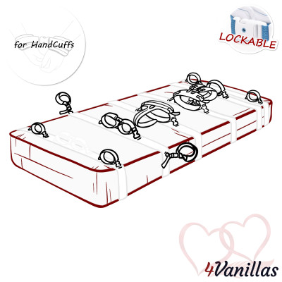 Lockable Mattress Strap for HandCuffs - for couples - 4Vanillas