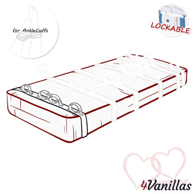 Lockable Mattress Strap for AnkleCuffs - for couples - 4Vanillas