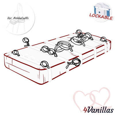Lockable Mattress Strap for AnkleCuffs - for couples - 4Vanillas