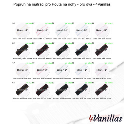 Lockable Mattress Strap for AnkleCuffs - for couples - 4Vanillas