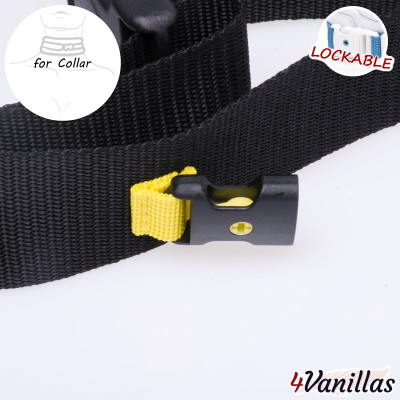 Lockable Mattress Strap for Adult Collar - Midnight Rainbow - 4Vanillas
