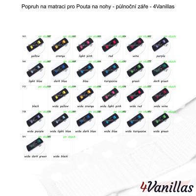 Lockable Mattress Strap for AnkleCuffs - Midnight Rainbow - 4Vanillas