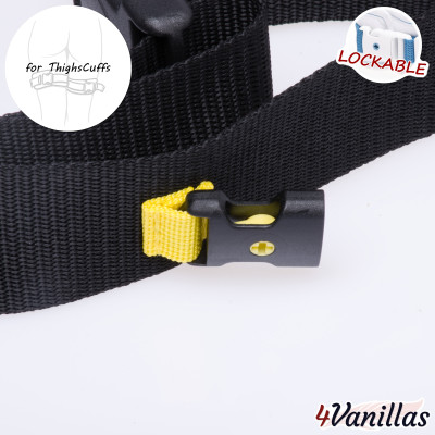 Lockable Mattress Strap for ThighCuffs - Midnight Rainbow - 4Vanillas