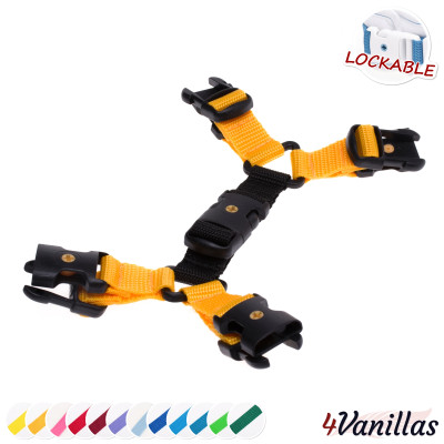 Lockable Upgrade for crotch cuffs dual - Innocent Rainbow - 4Vanillas