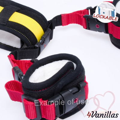 Lockable Upgrade for crotch cuffs - for couples - 4Vanillas