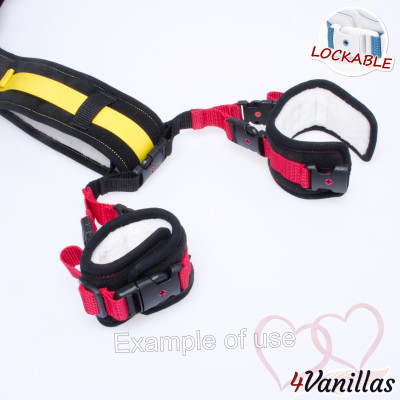 Lockable Upgrade for crotch cuffs - for couples - 4Vanillas