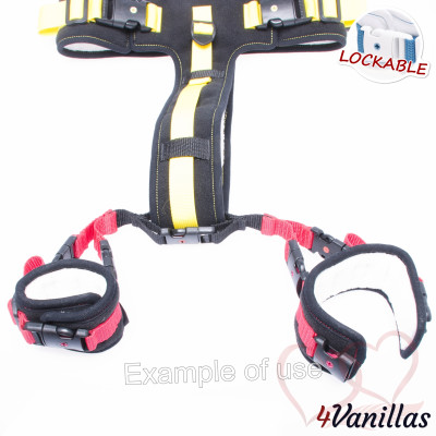 Lockable Upgrade for crotch cuffs - for couples - 4Vanillas