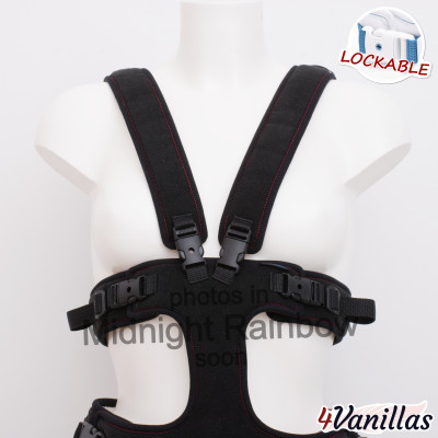 Lockable Full Body Harness V - Midnight Rainbow - 4Vanillas
