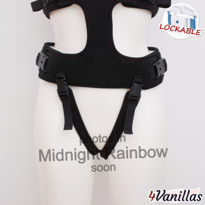 Lockable Full Body Harness V - Midnight Rainbow - 4Vanillas
