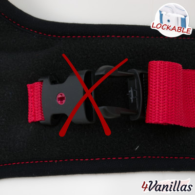 Lockable Full Body Harness - Midnight Rainbow - 4Vanillas