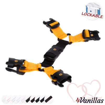 Lockable Upgrade for crotch cuffs dual - for couples - 4Vanillas