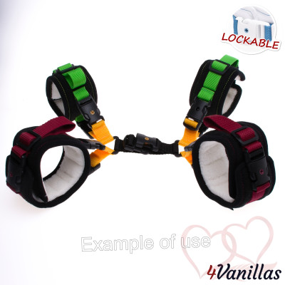 Lockable Upgrade for crotch cuffs dual - for couples - 4Vanillas