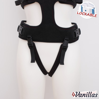 Lockable Full Body Harness V - Innocent Rainbow - 4Vanillas