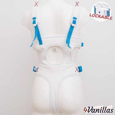 Lockable Full Body Harness V - Innocent Rainbow - 4Vanillas