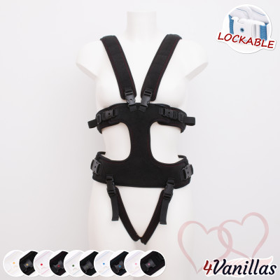 Lockable Full Body Harness V - for couples - 4Vanillas