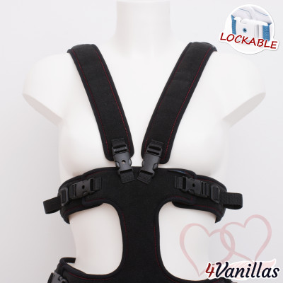 Lockable Full Body Harness V - for couples - 4Vanillas
