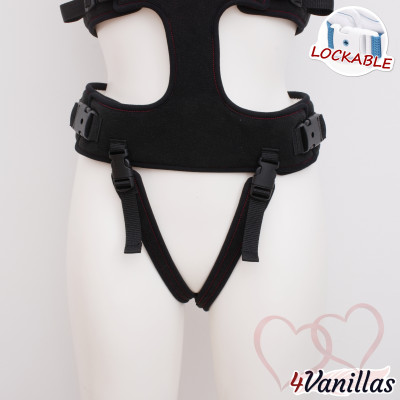 Lockable Full Body Harness V - for couples - 4Vanillas